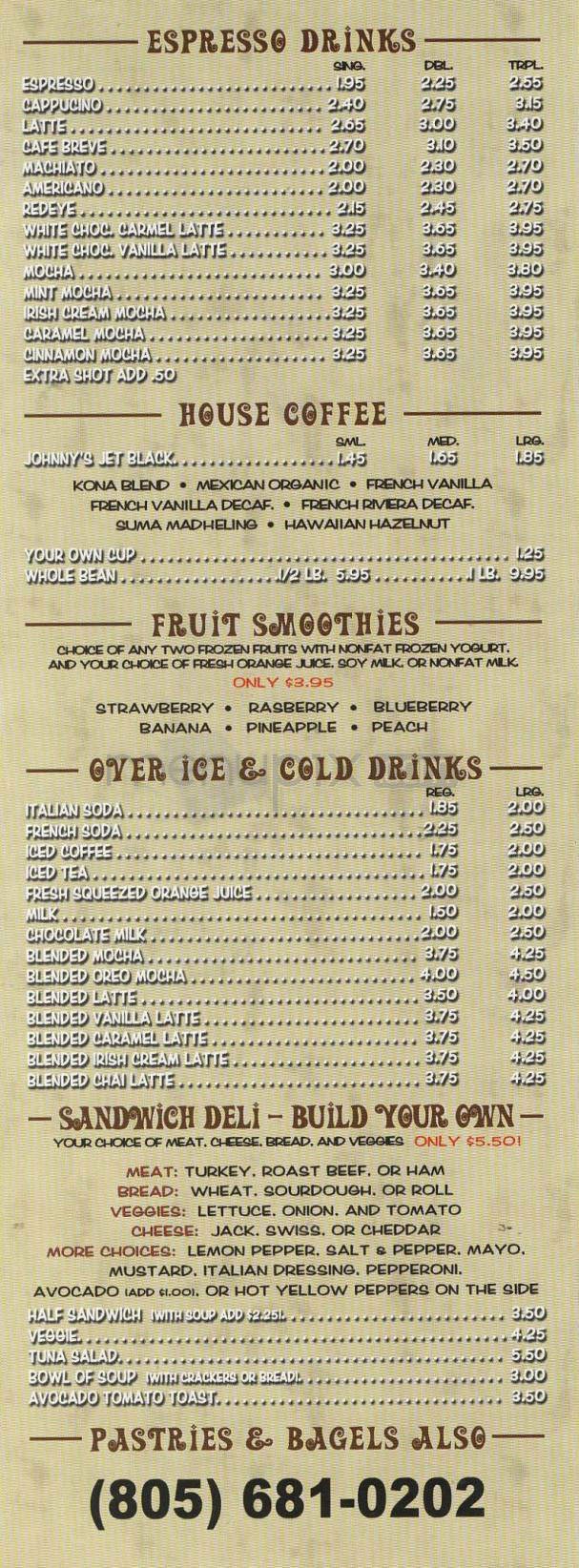Menu page 2
