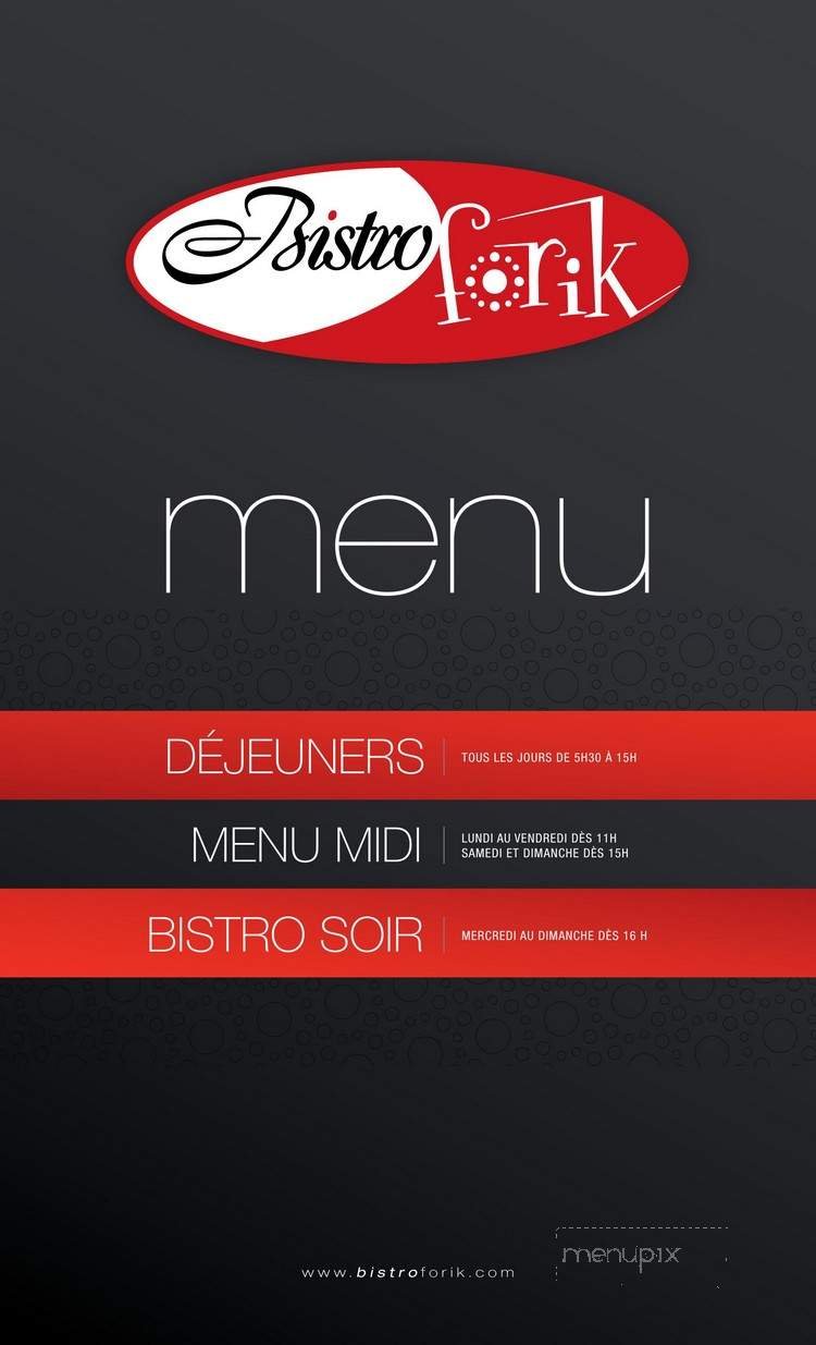 Menu page 1