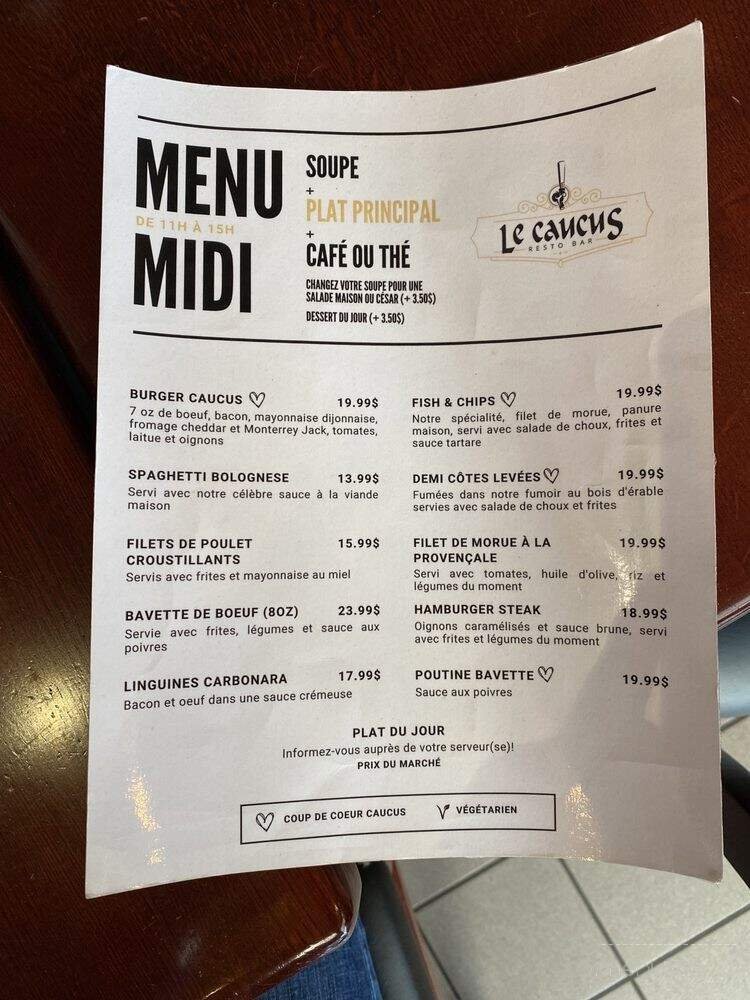 Menu page 1