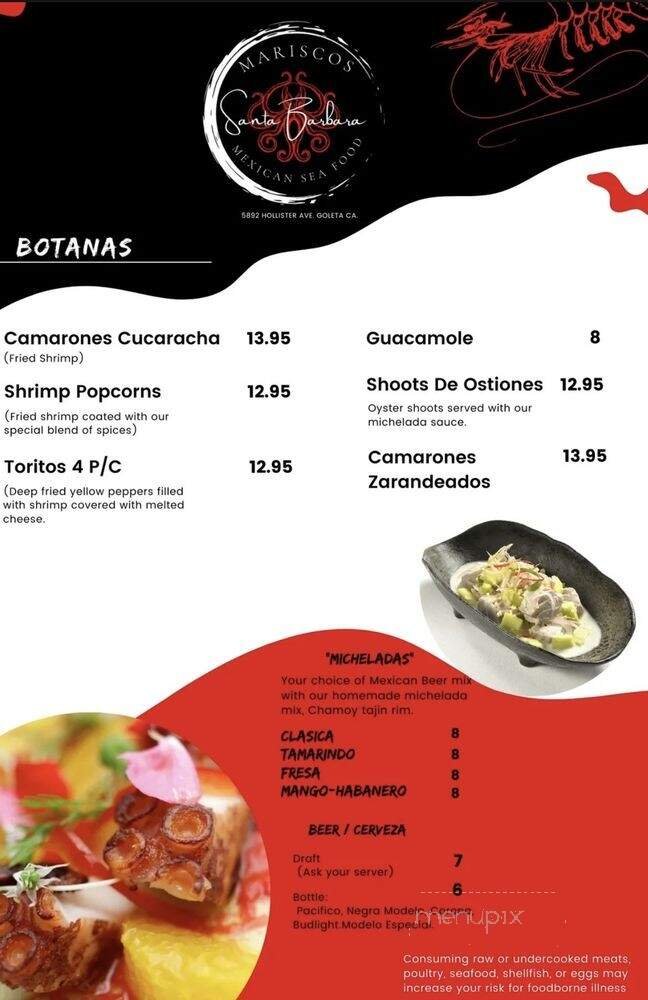 Menu page 1