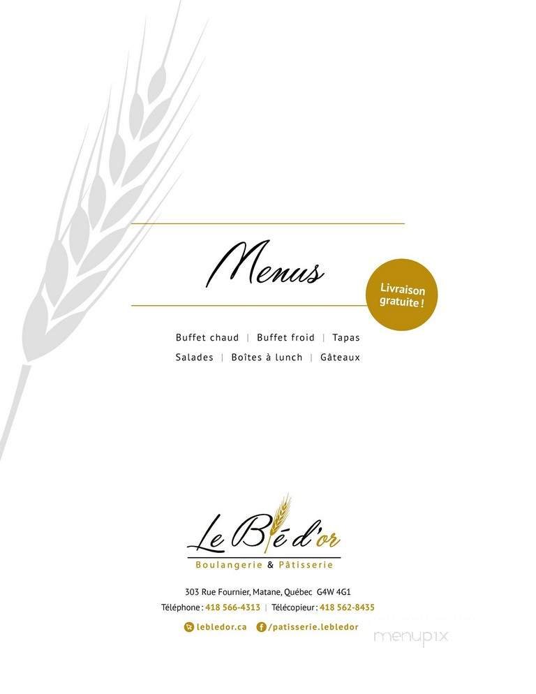 Menu page 1