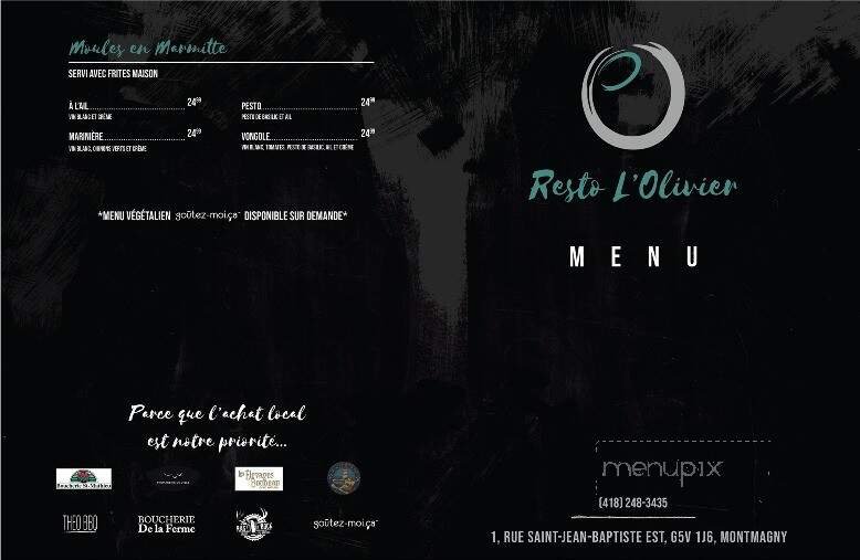 Menu page 1