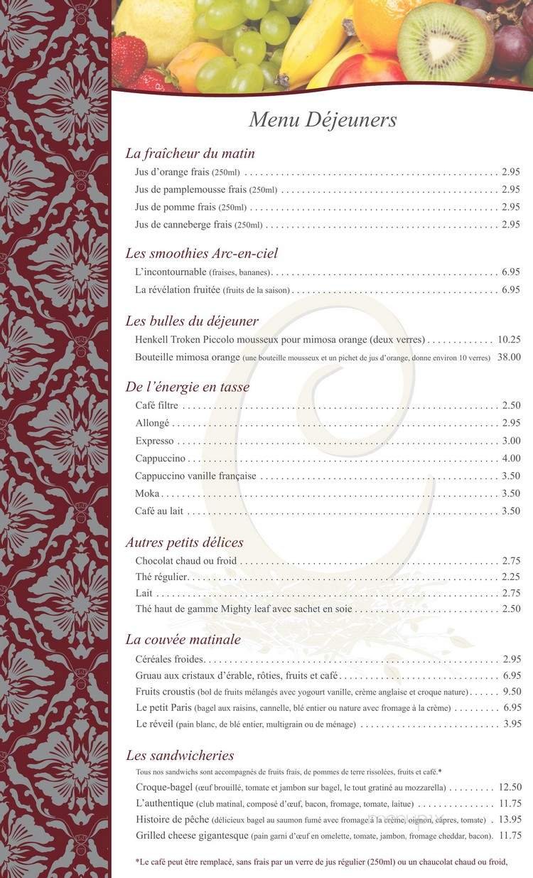 Menu page 1