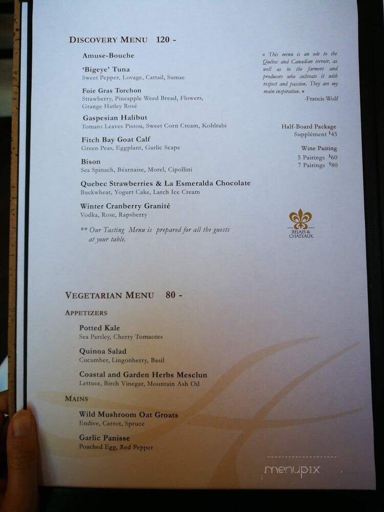 Menu page 1
