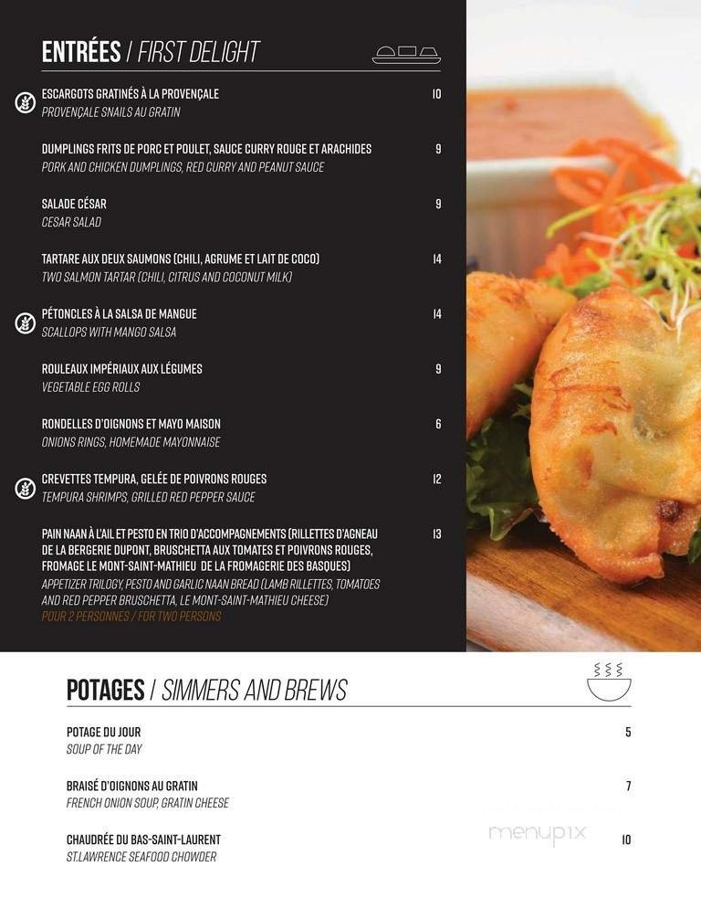 Menu page 1