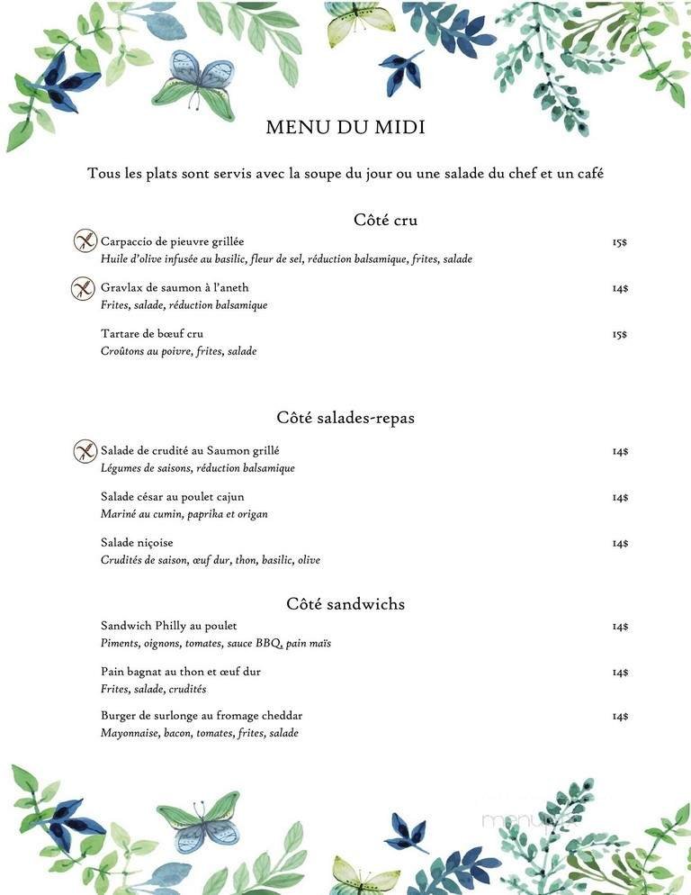 Menu page 1