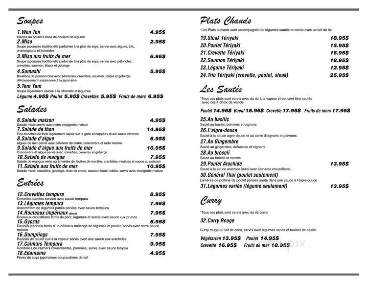 Menu page 2