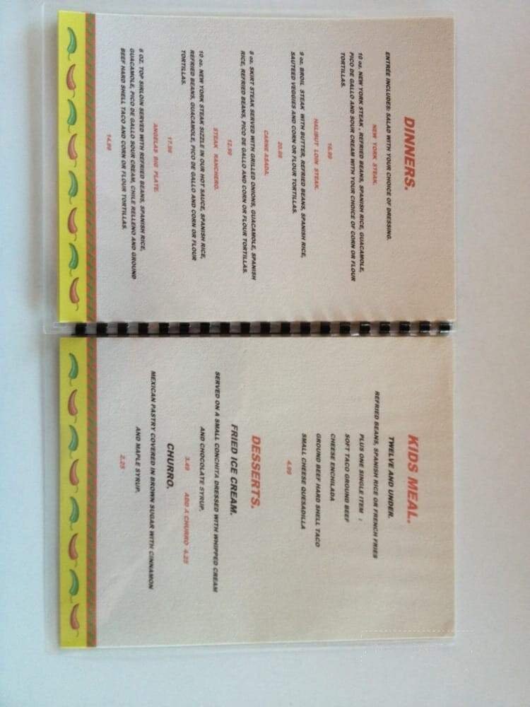 Menu page 2