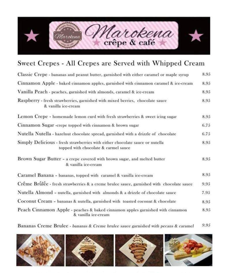 Menu page 1