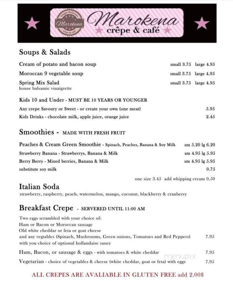 Menu page 2