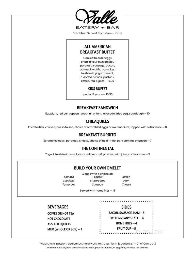 Menu page 1
