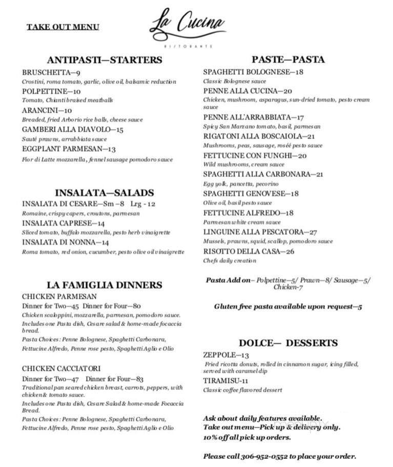 Menu page 2