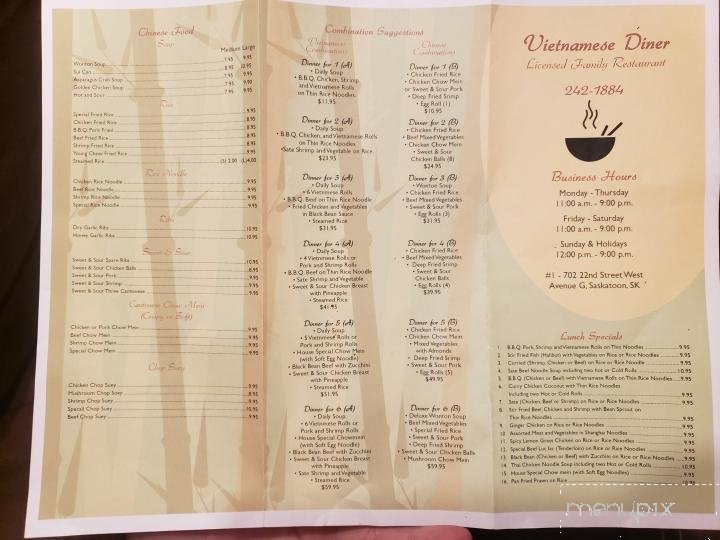 Menu page 1