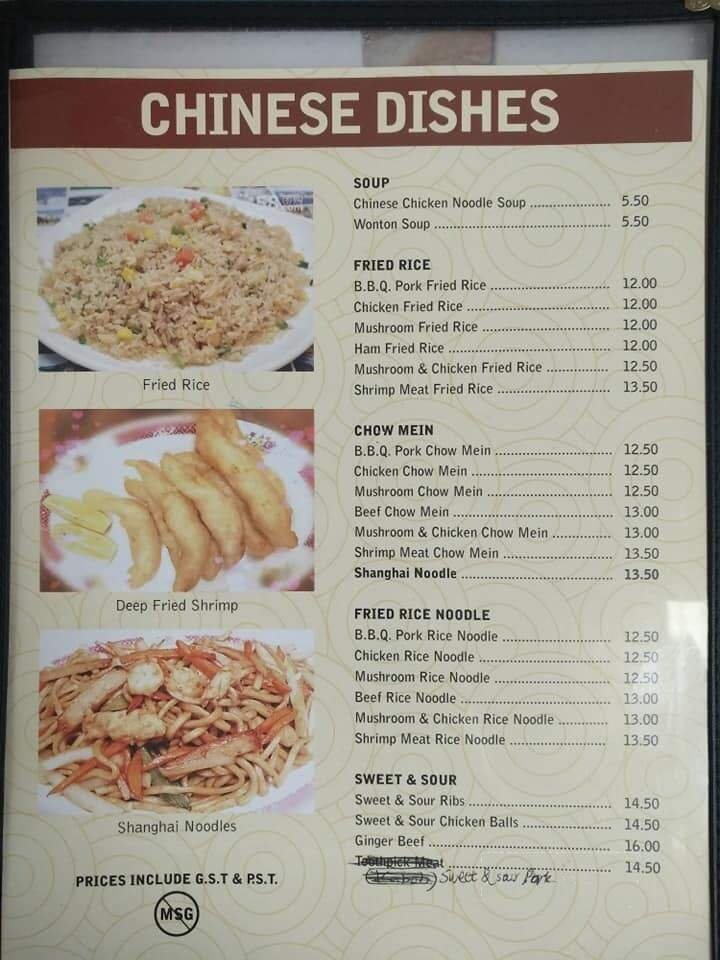 Menu page 1