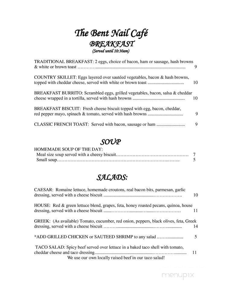 Menu page 1
