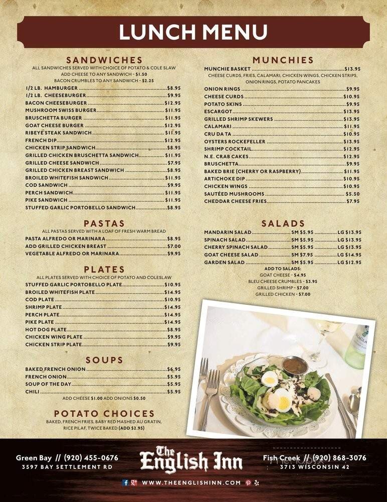 Menu page 1