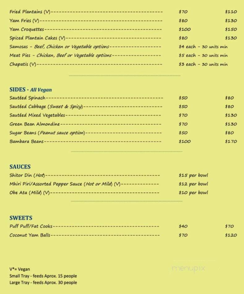 Menu page 2