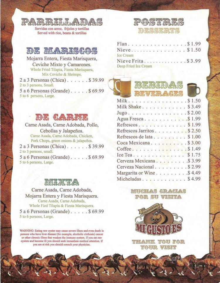 Menu page 6