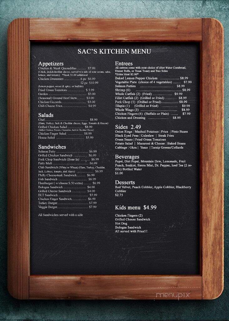 Menu page 1