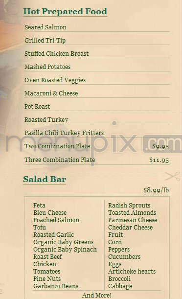Menu page 2