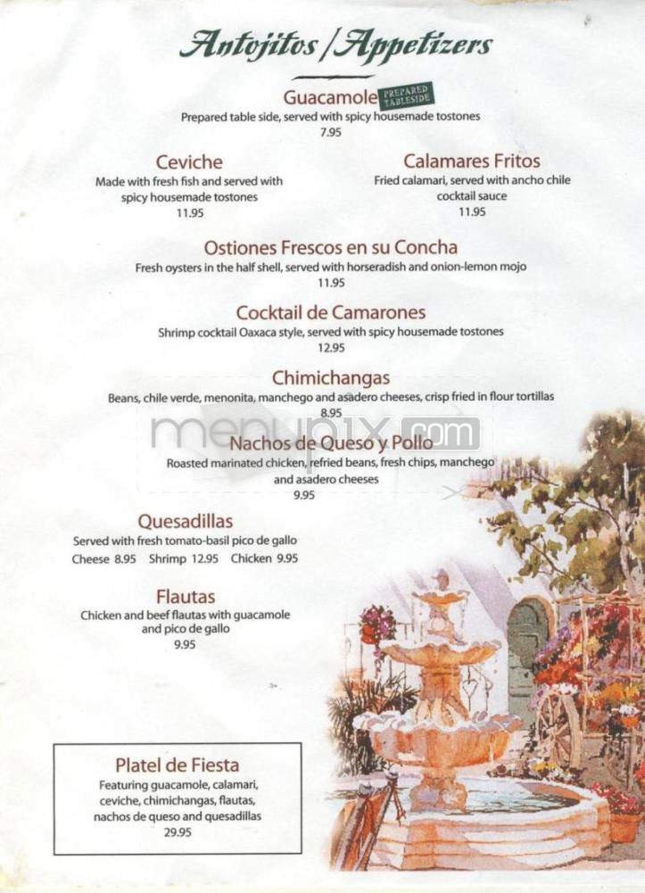 Menu page 1