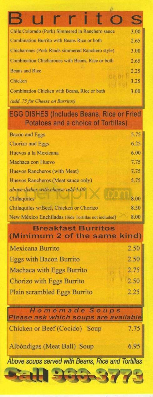 Menu page 3