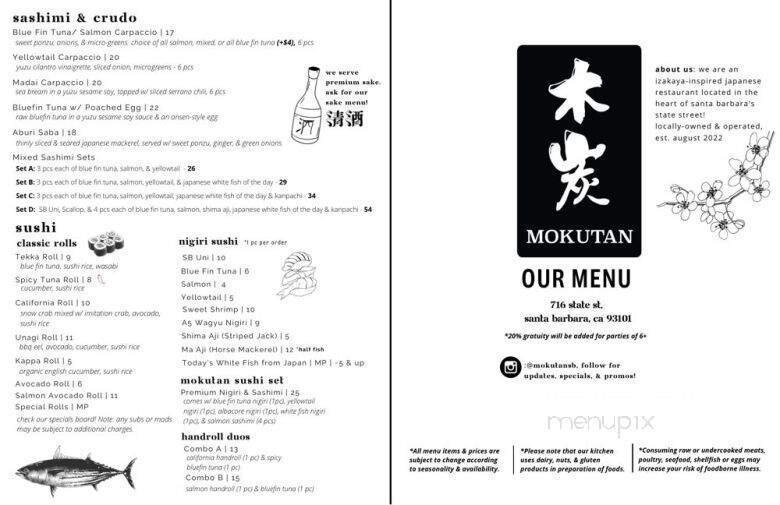 Menu page 2