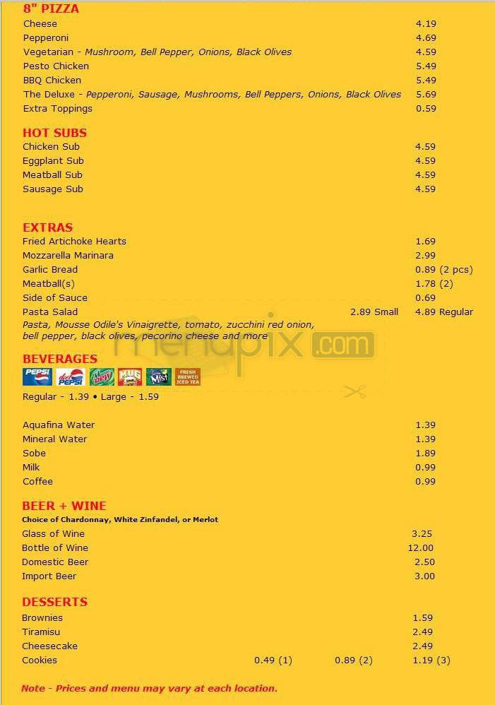 Menu page 5