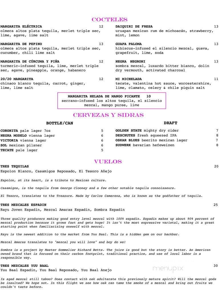 Menu page 2