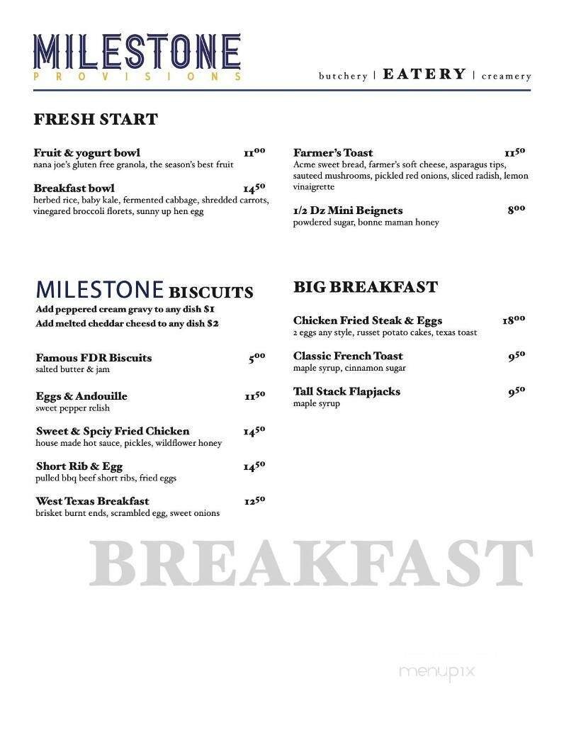 Menu page 1