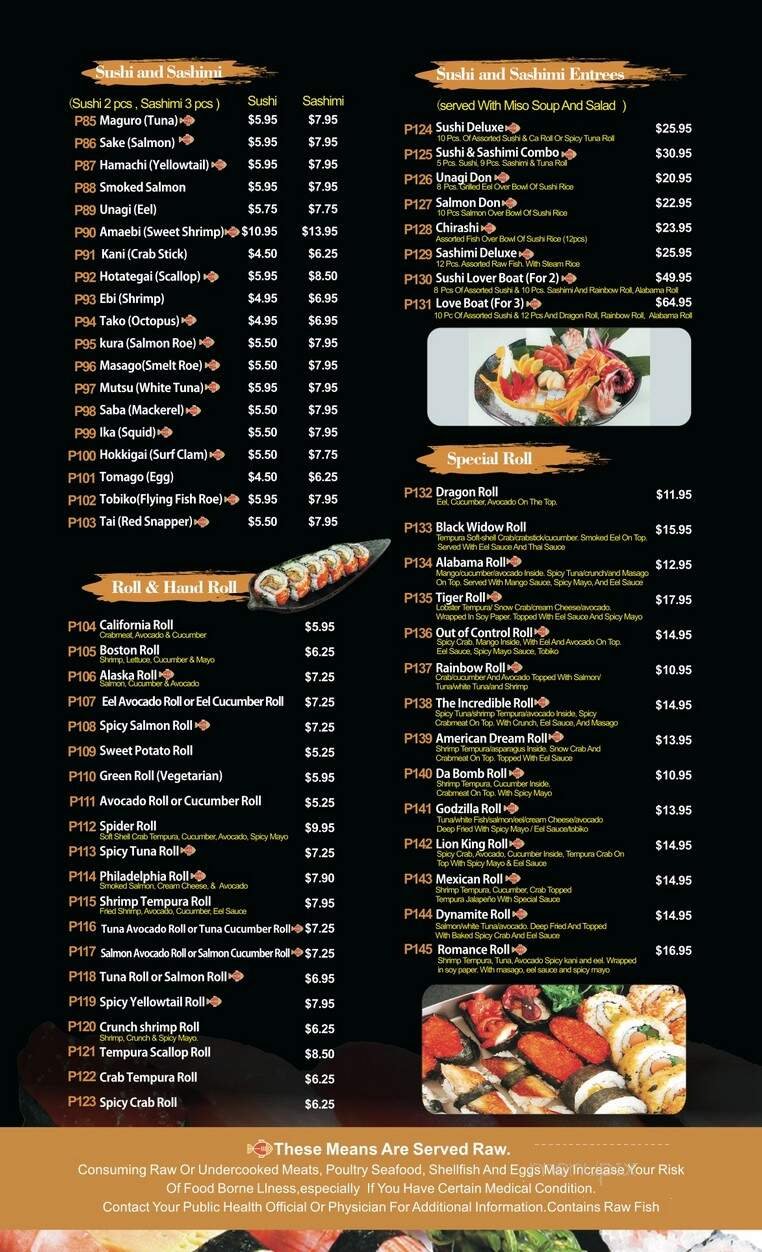 Menu page 3