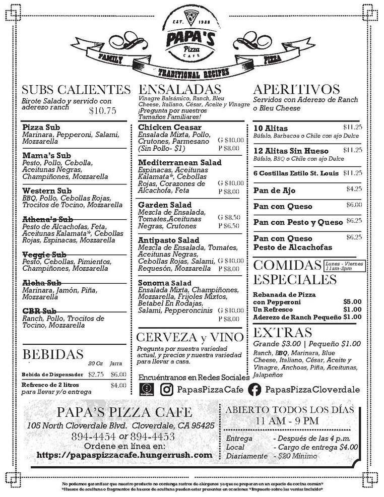 Menu page 4