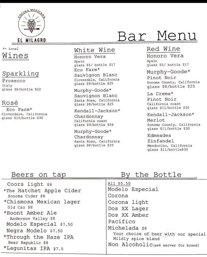 Menu page 6