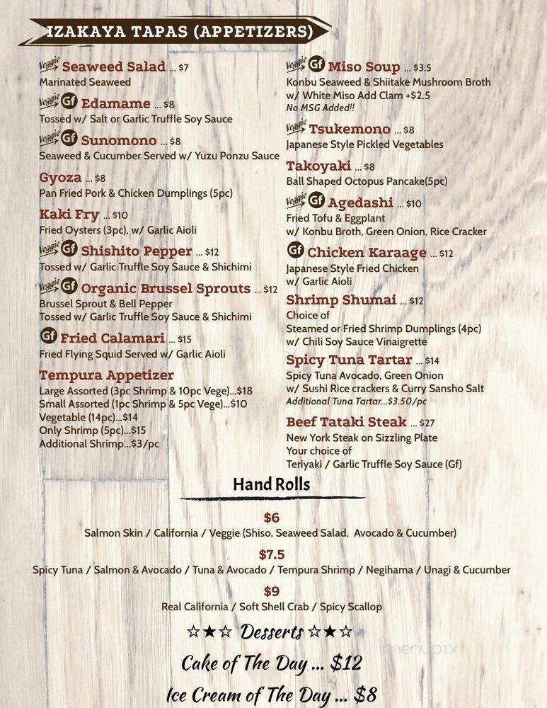 Menu page 10