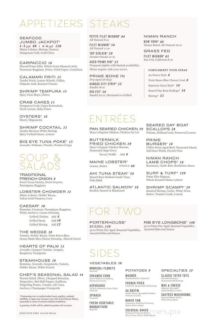 Menu page 1