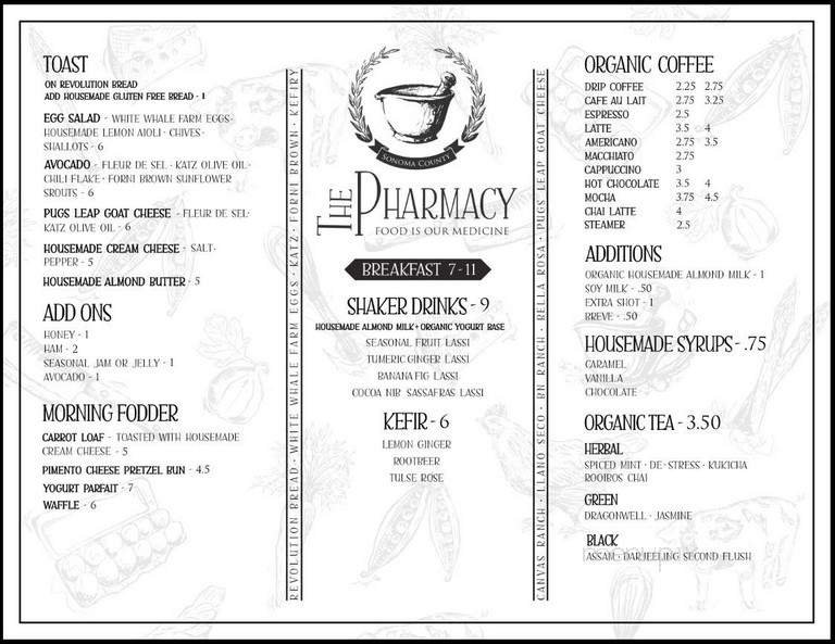 Menu page 1