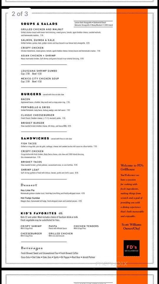Menu page 1