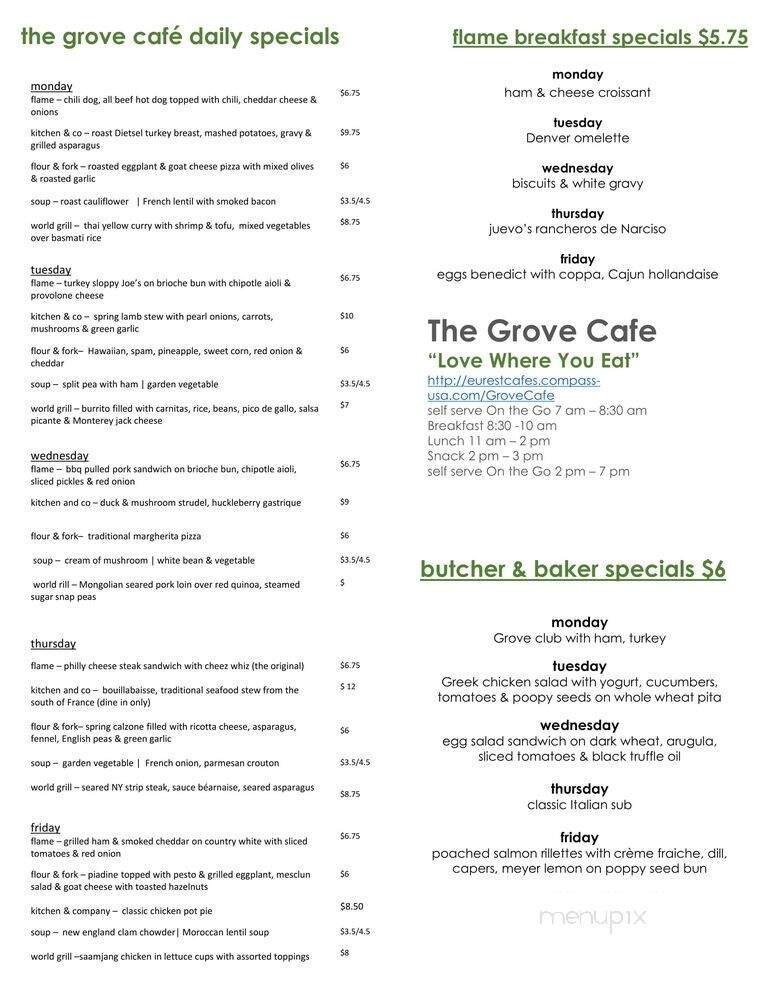 Menu page 1