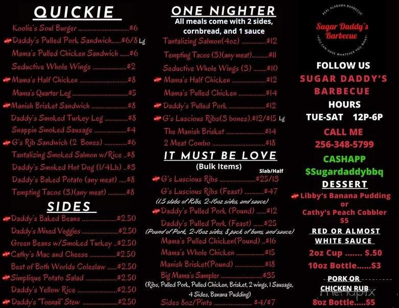 Menu page 1