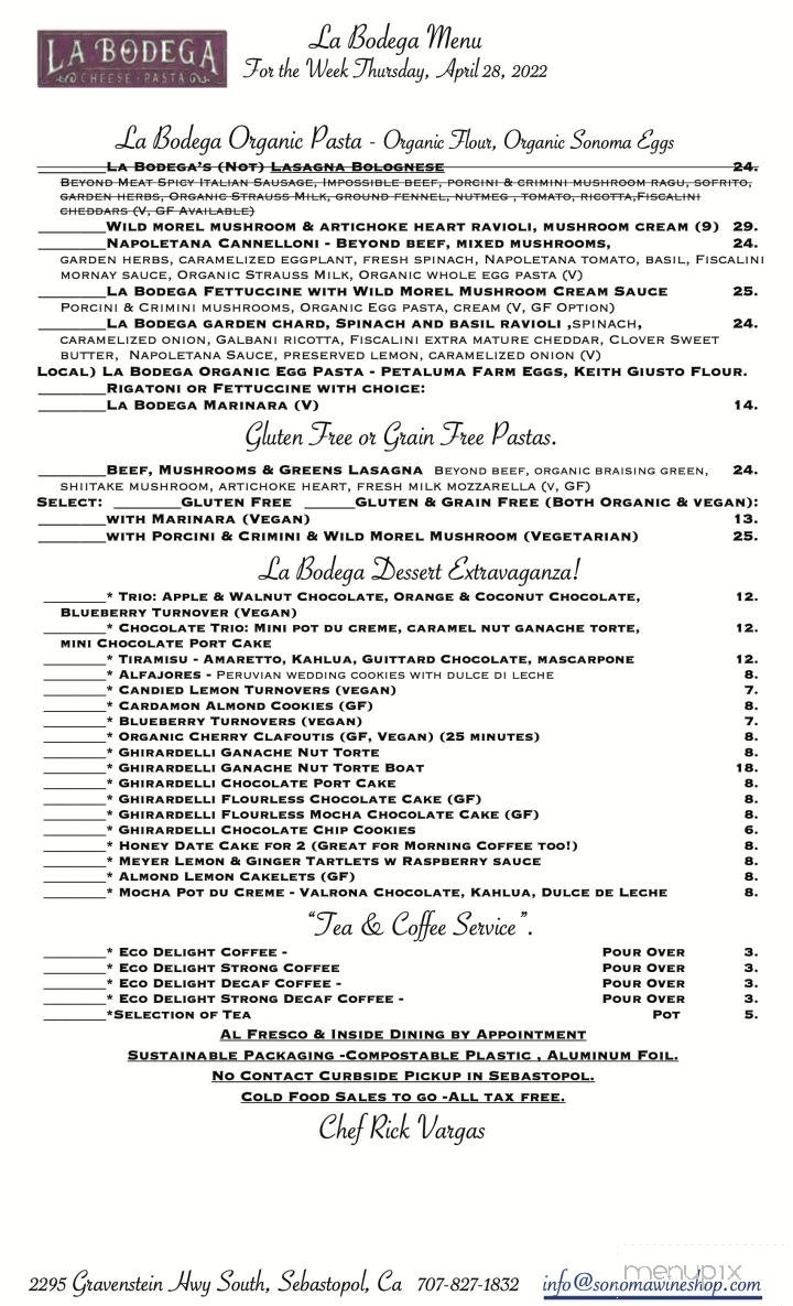 Menu page 2