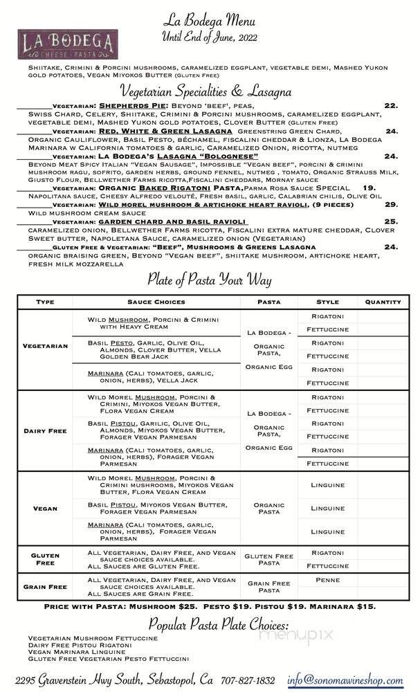 Menu page 2