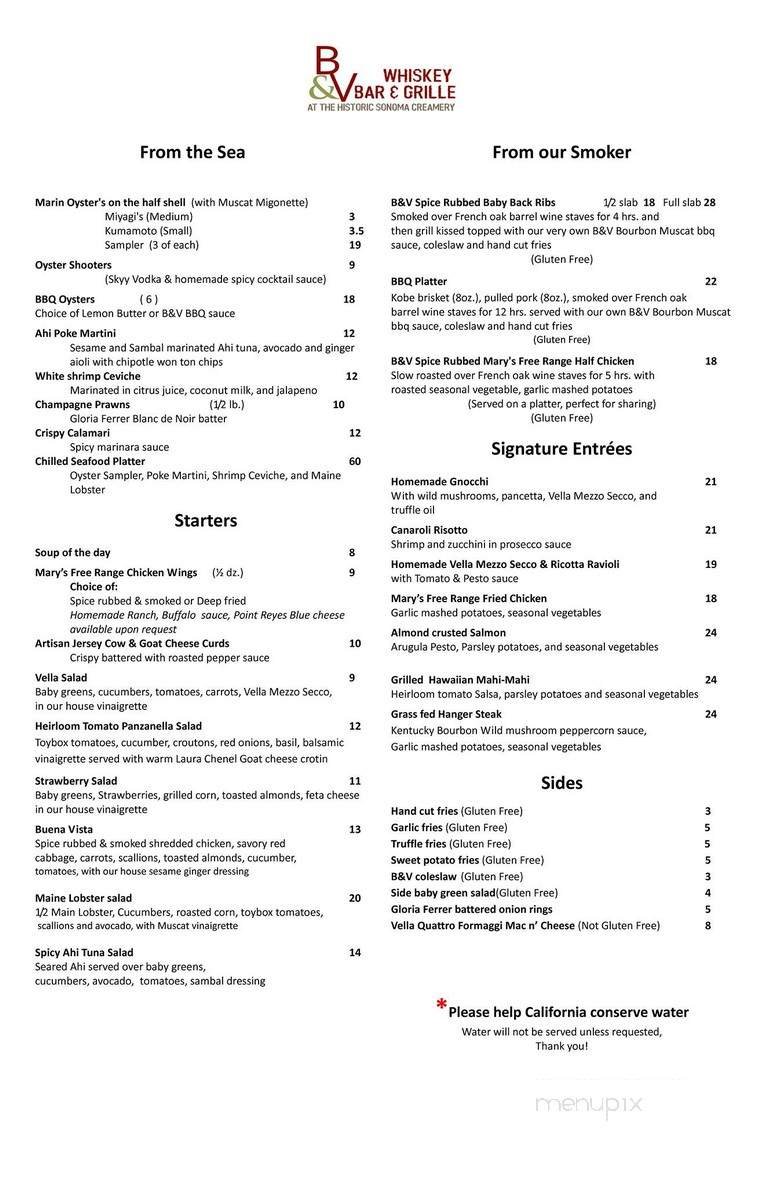 Menu page 1