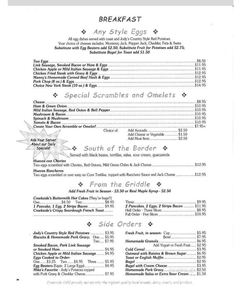 Menu page 2