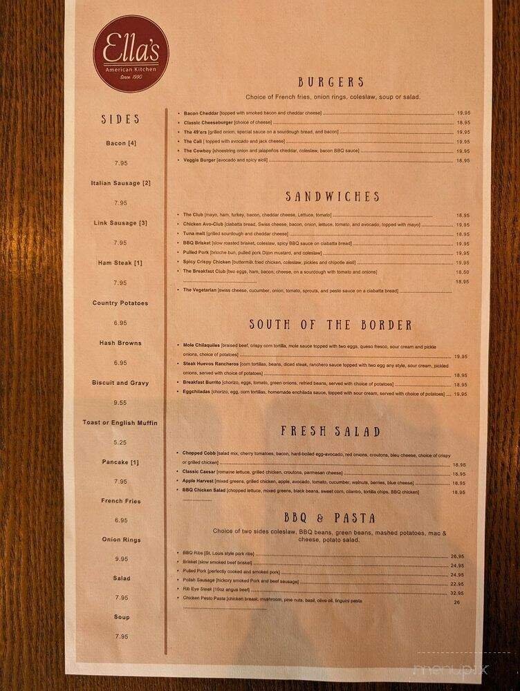 Menu page 1