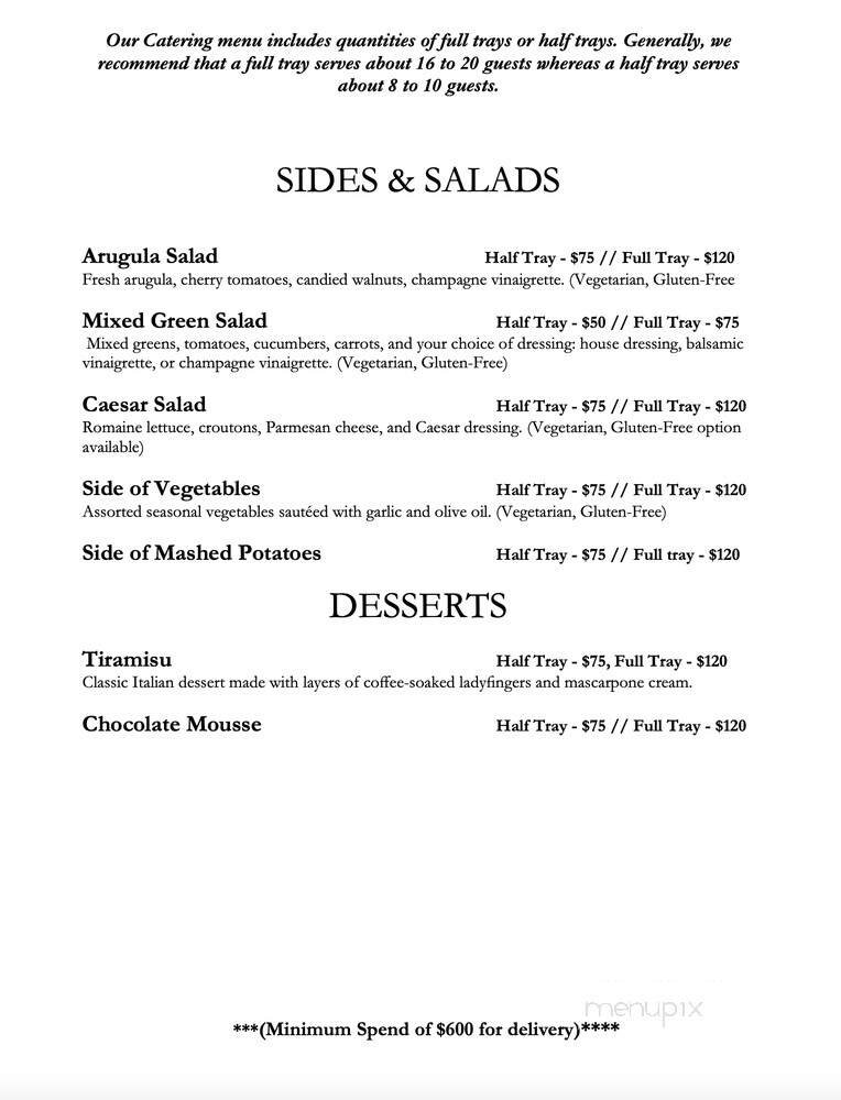 Menu page 1