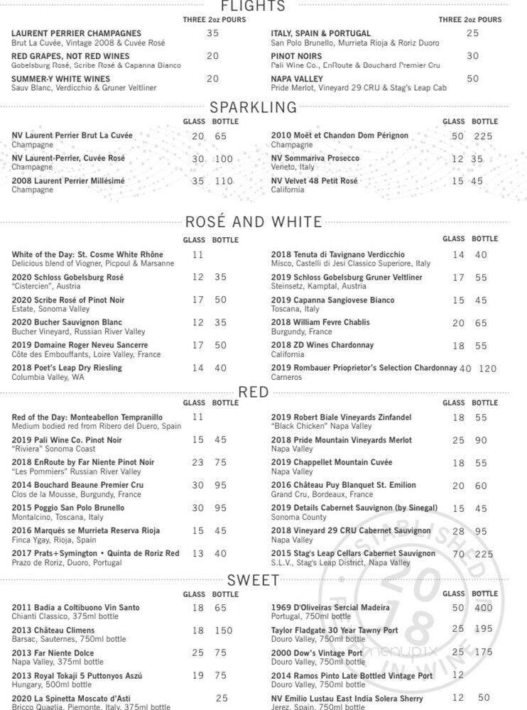 Menu page 1