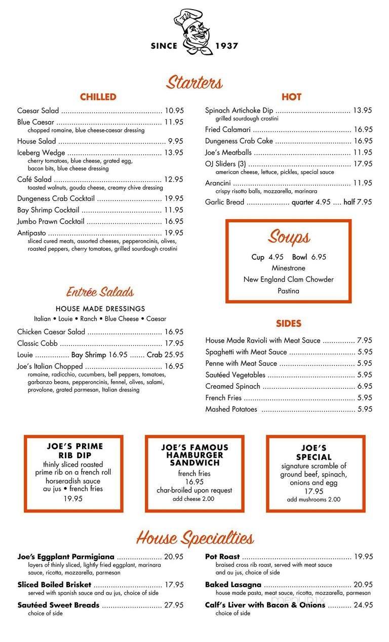 Menu page 1