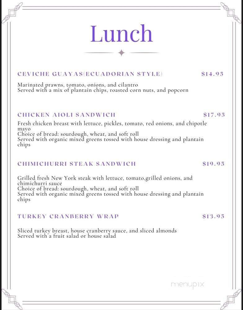 Menu page 1