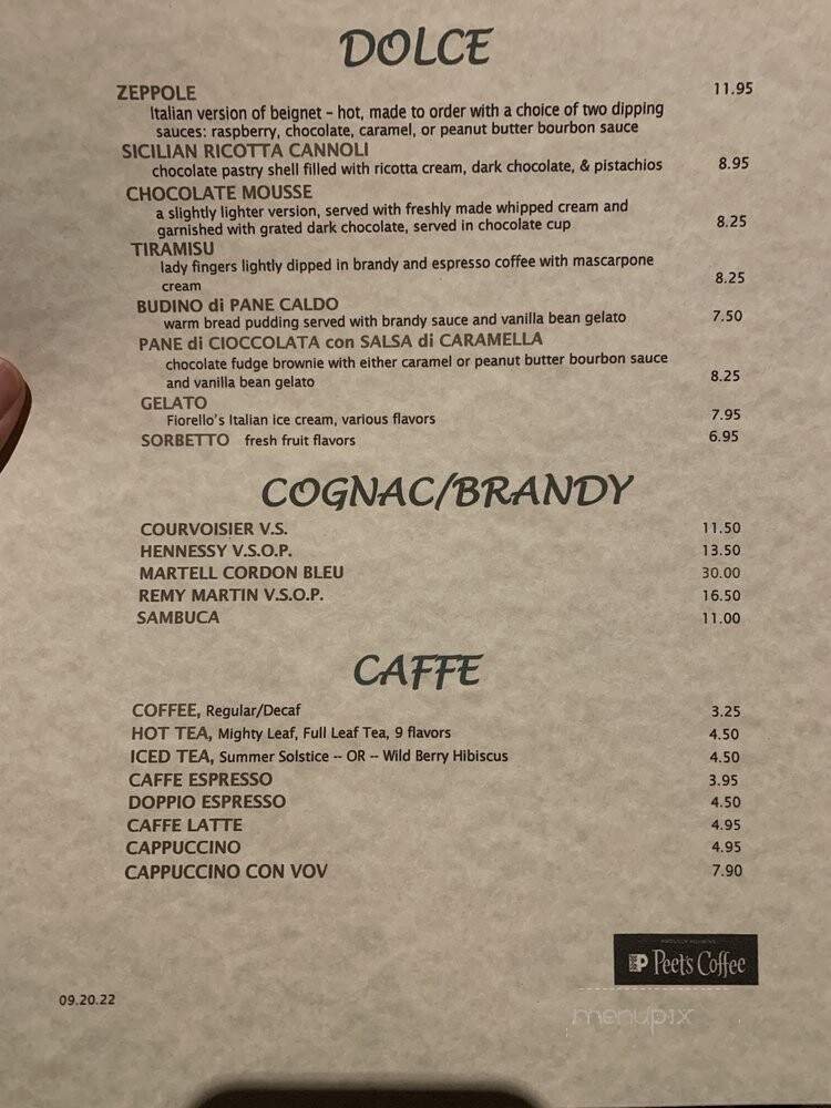Menu page 1
