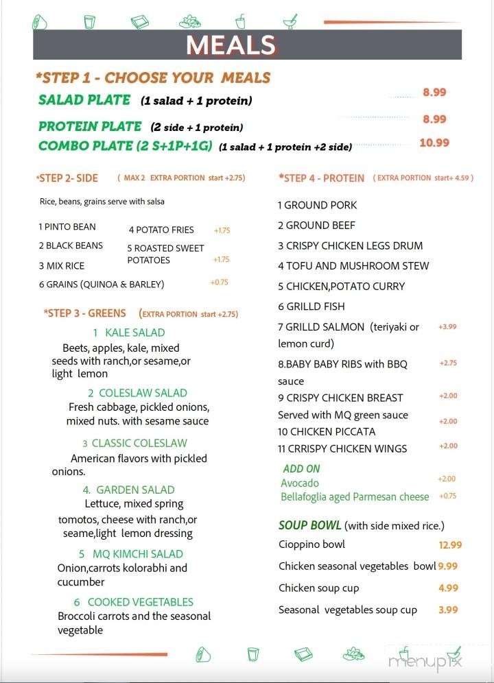 Menu page 1